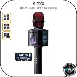 【飛翔商城】KINYO 耐嘉 BDM-530 藍牙行動K歌麥克風◉公司貨◉USB充電◉多功能◉原唱消音◉迴音效果