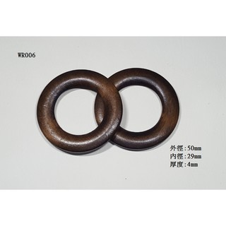WR006 50MM圓形木環 配件裝飾 手工DIY材料