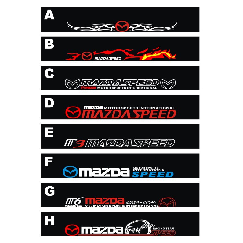 馬自達|MAZDA|前檔貼|改裝後擋風玻璃貼紙|Mazda2|Mazda3|Mazda5|Mazda6|CX-|紅潤發