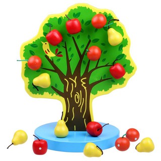 現貨〔兒童玩具】蘋果樹 磁性木製果樹 兒童益智玩具 ♥ 家家酒 水果園遊戲 ♥ 商檢合格 過家家 磁鐵 木製 木質 玩具