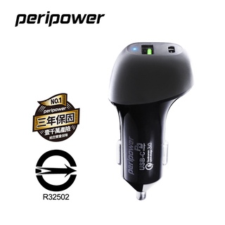 peripower ps-u16 極速 type-c usb pd+qc3.0 車用 快充 車充【麗車坊00708】