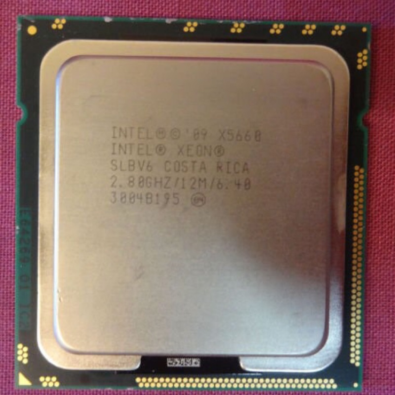 Intel Xeon X5660 2.8GHz/8MB 6C12T 強過X5650 正式版 LAG1366