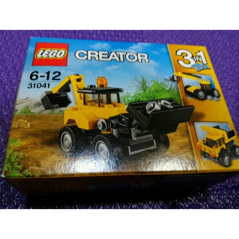 免運費~正版 CREATOR LEGO 31041 新品 2016年樂高 31041 施工車輛 3IN1