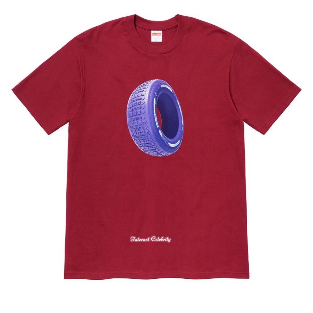Supreme 20FW Tire Tee 輪胎車輪備胎小LOGO暗紋男女短袖T恤情侶| 蝦皮購物