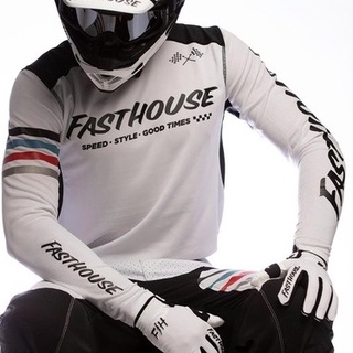 Fasthouse 2021FOX 戶外運動摩托自行車賽車服速乾摩托車騎行服裝山地車越野車賽車服