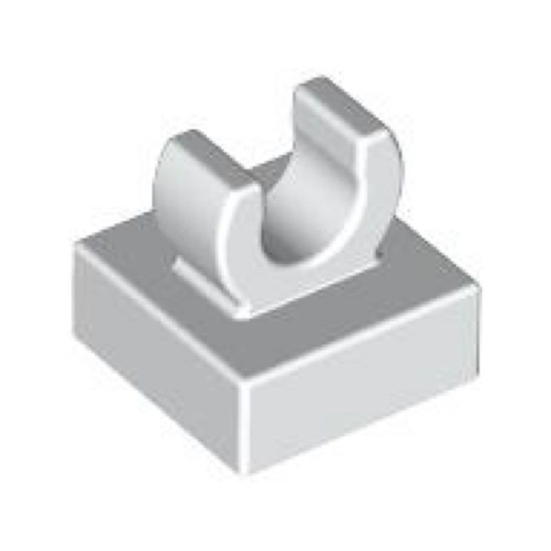 ||高雄 宅媽|樂高 積木|| LEGO 零件 2555 白色 1*1板 上方帶夾