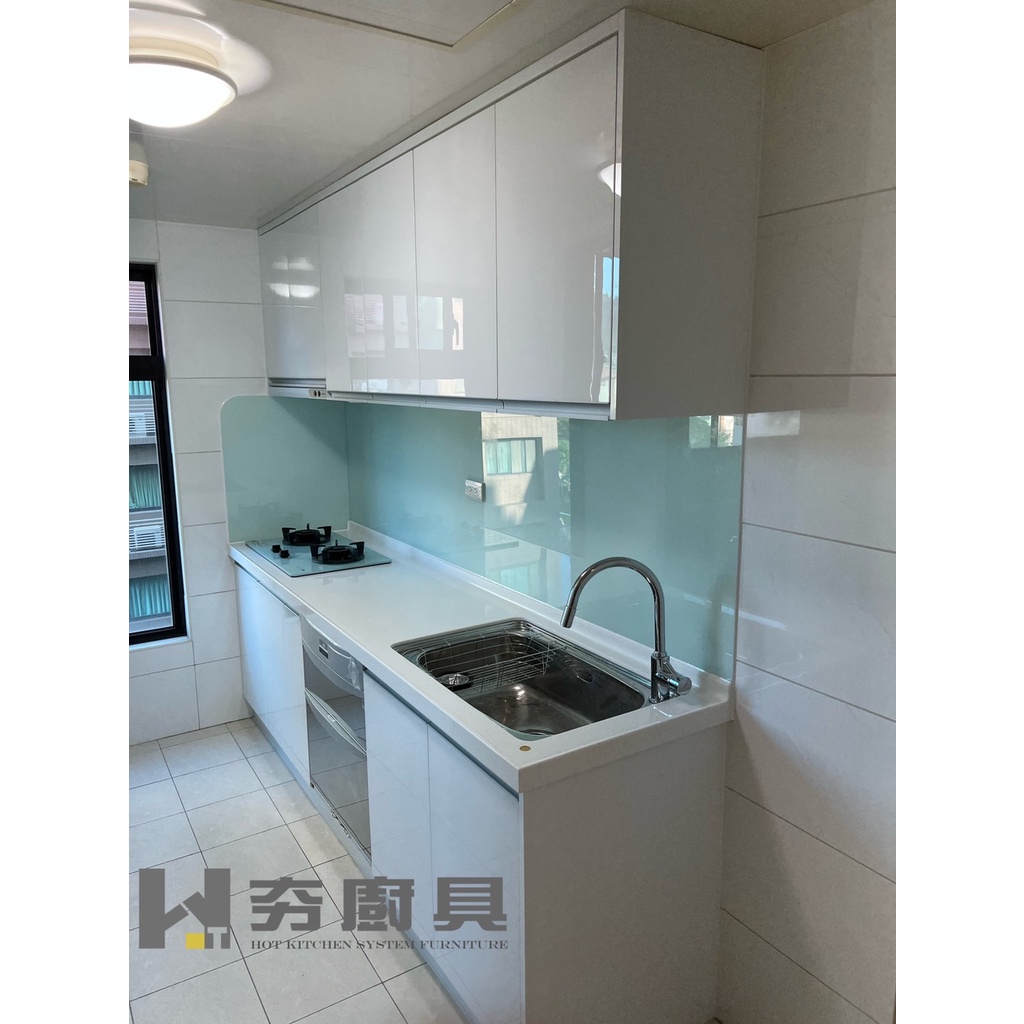 夯廚具 流理台工廠直營 LG檯面+ST桶身+水晶門 全長250公分總價75100元 桃園