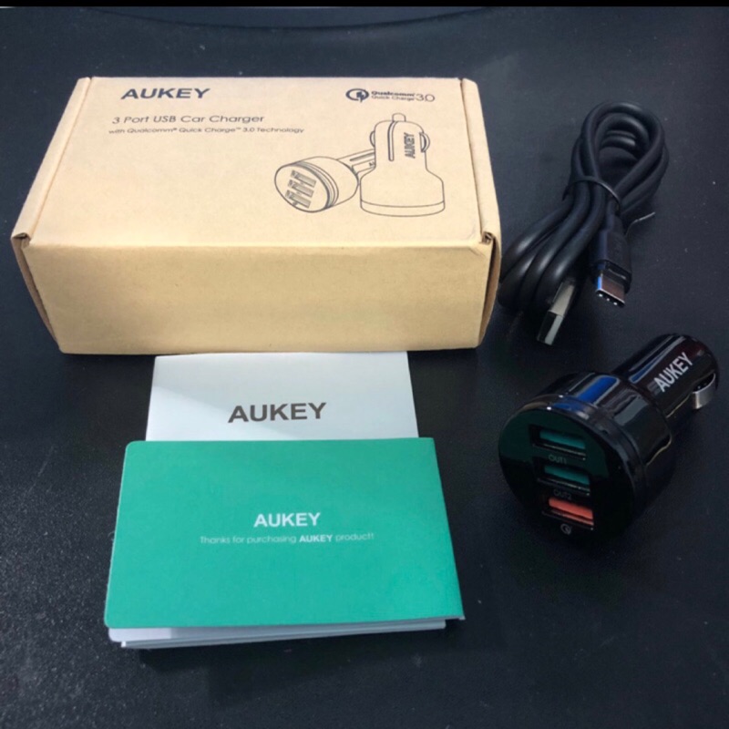 《AK小舖》Aukey CC-T11 3 Port Car Charger 車用充電器 QC3.0 iPhone 三星