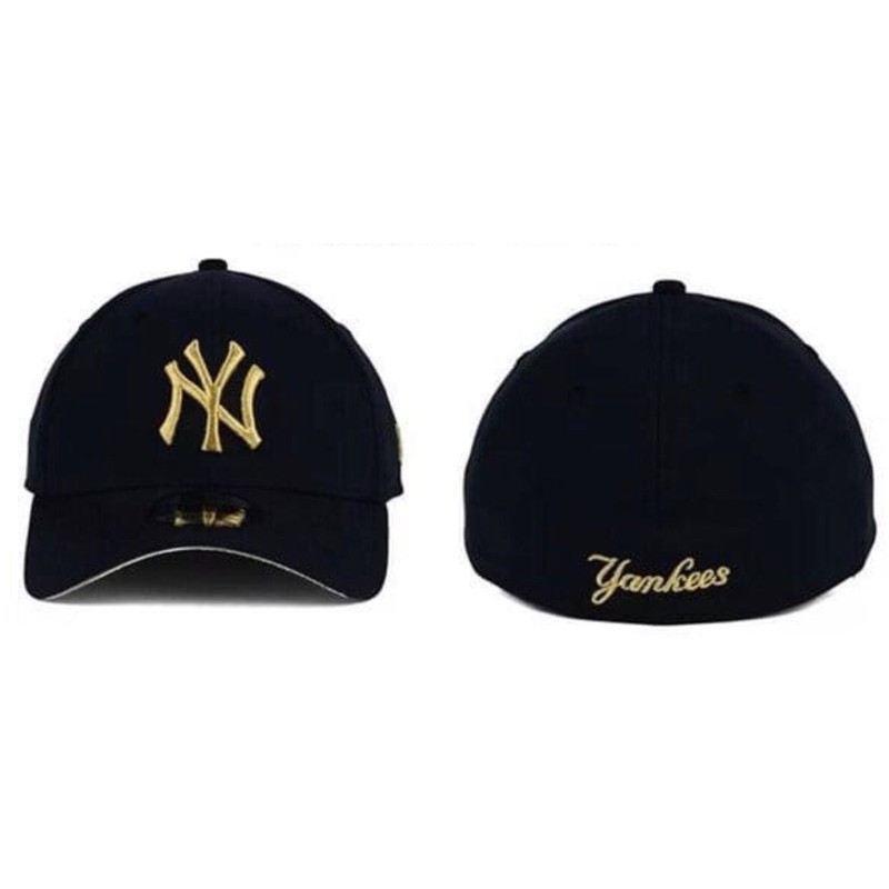 全新商品💕蔡依林jolin 同款 New York Yankees 歐美限定刺繡黑金棒球帽