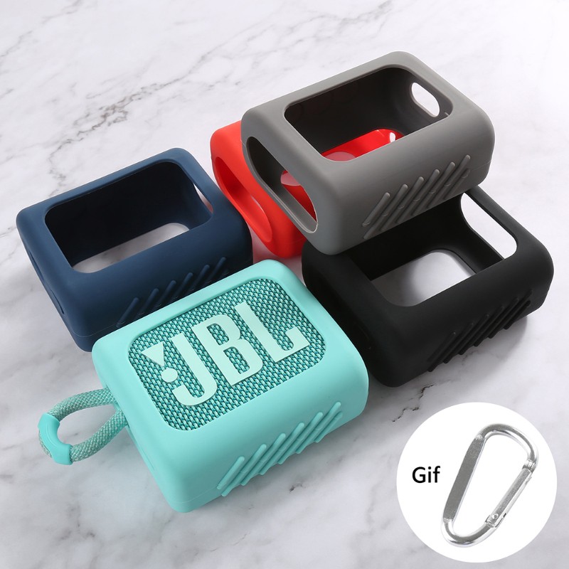VIVI 矽膠套保護罩揚聲器盒，用於-JBL GO 3 GO3揚聲器