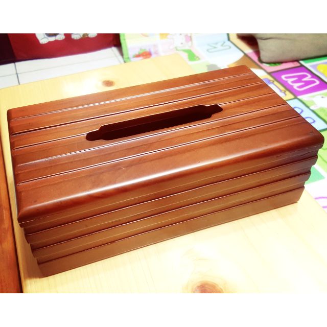 柚木原木面紙盒