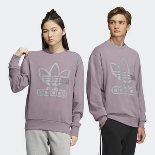 ADIDAS 大學T 長袖 運動上衣 國際版 ADICOLOR CREW 男女款 中性款 HS1997 紫色