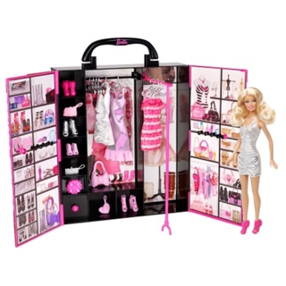 Barbie 芭比時尚衣櫃人物組 芭比玩具 女孩 換裝 公主 衣櫃 玩具