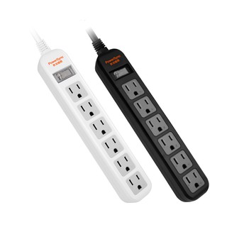 群加 PowerSync 直立式1開6插防雷擊抗搖擺延長線/0.9m/1.2m/臺灣製造
