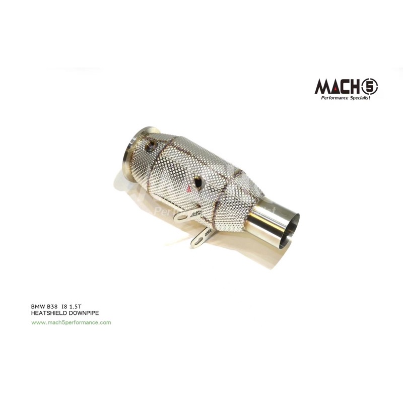 Mach5高流量隔熱當派 直通/200鉬 BMW I8 B38 #排氣管 #M power #油電 #1.5t