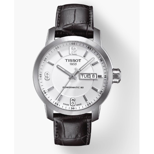 Tissot 天梭 PRC200 Powermatic 80動力儲存機械錶(T0554301601700)棕色/39mm