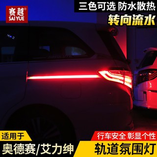 高品質現貨混動16-18款艾力紳自動門軌道燈19款奧德賽Odyssey改裝氛圍滑道LED氣氛燈