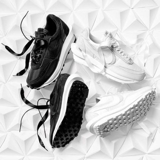 【Focus Store】Sacai X Nike LD Waffle Neylon 白 黑 尼龍BV0073-002