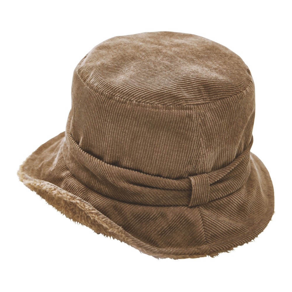 日本COGIT復古燈芯絨刷毛帽漁夫帽 露營寒流必備 抗寒保暖