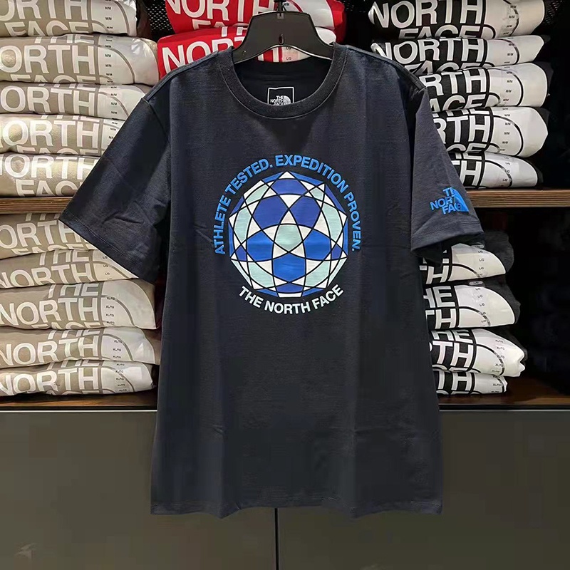 北面 The NORTH FACE 男士青年圓領T恤短袖套頭衫印花棉質活力