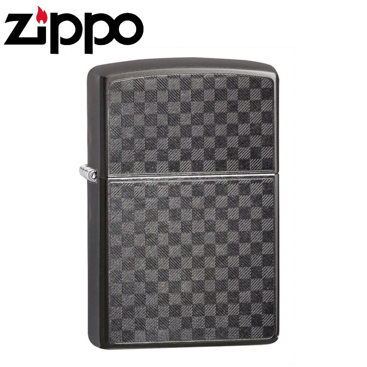 Zippo Iced Carbon Fiber Design 防風打火機 Grey/Iced 29823