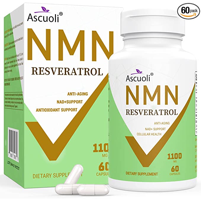 🔥🇺🇸 Ascuoli NMN 500mg+反式白藜蘆醇600mg補充劑 60粒  購買教學✨