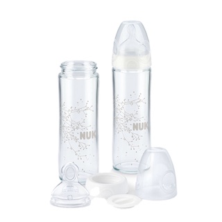 NUK-NEW CLASSIC輕寬口玻璃奶瓶240mL*2