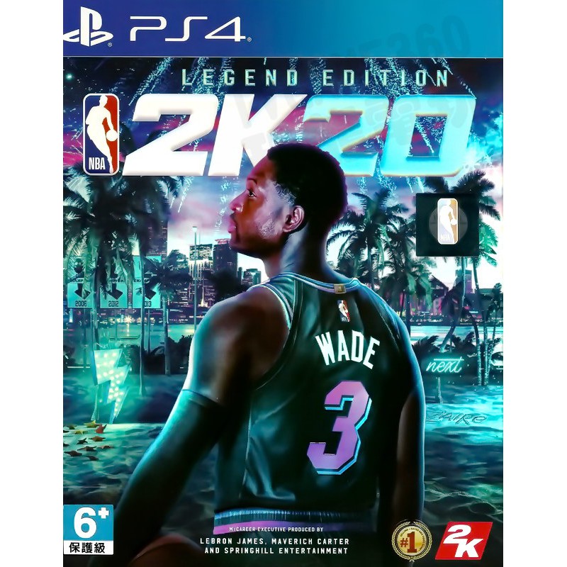 【全新未拆】PS4 美國職業籃球賽 2020 NBA 2K20 傳奇珍藏版 中文版【台中恐龍電玩】