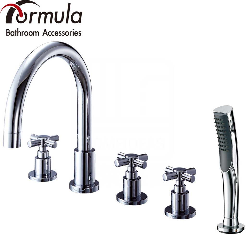 《Formula》台灣製造 A-792-5 五件式 浴缸龍頭 日本進口陶瓷閥芯 大流量單段蓮蓬頭【免運費】