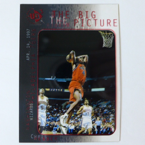 ~ Chris Webber ~名人堂/NBA球星/克里斯·韋伯 1997年UD3.NBA透明塑膠卡