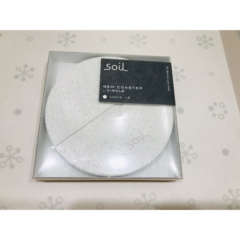 SOIL 珪藻土杯墊(圓形)-日本製 2片