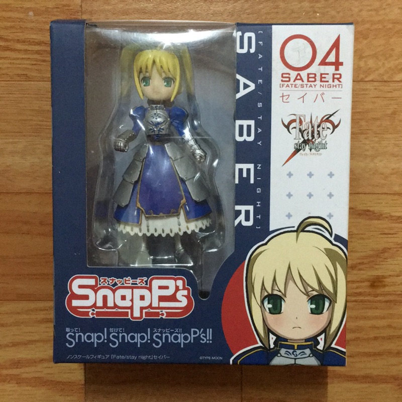 日版 全新未拆 SABER Fate 賽巴 04 Snap 非 黏土人 figma 景品