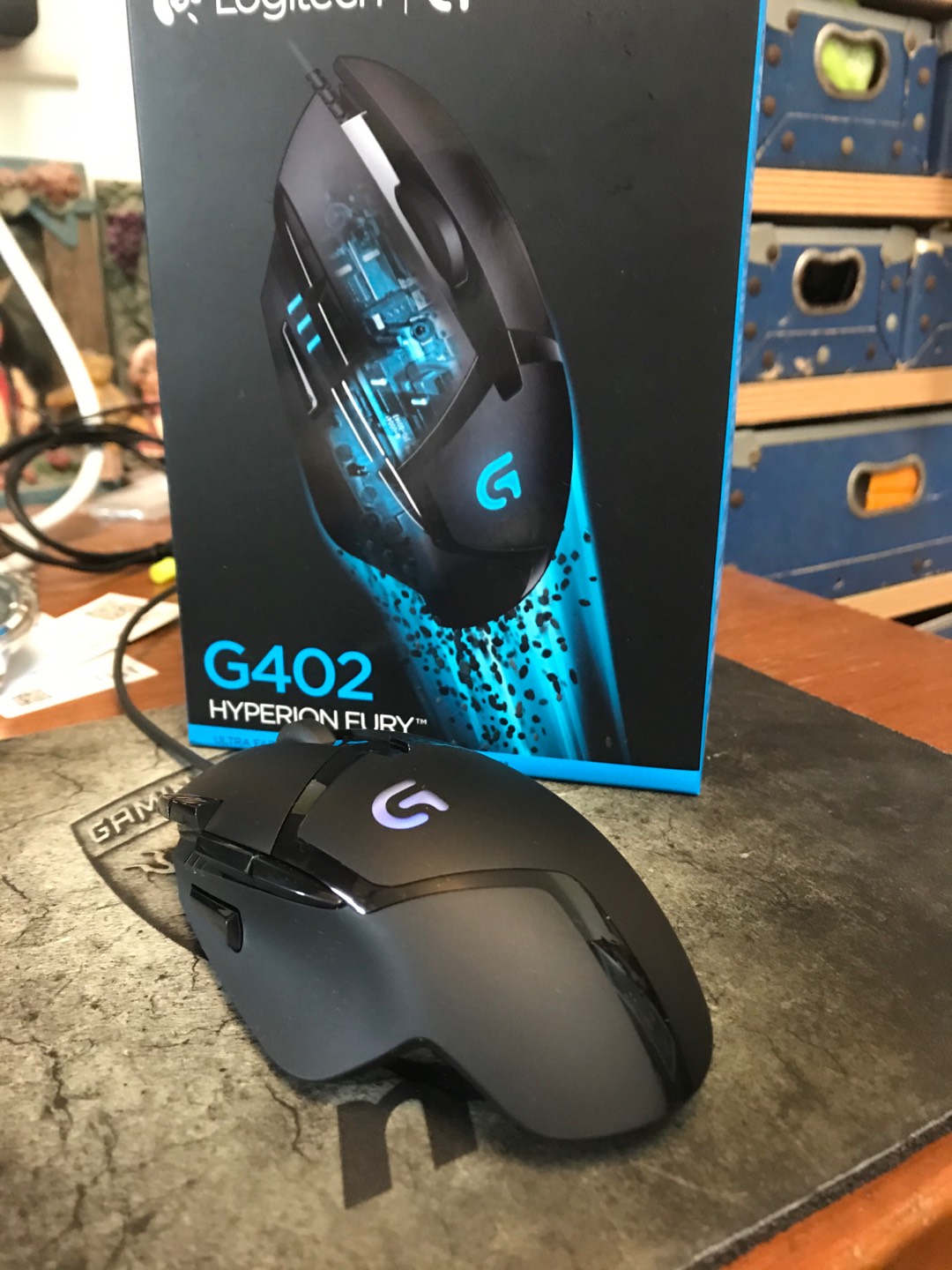 Logitech 羅技g402 Hyperion Fury 電競滑鼠 自訂按鍵 Dpi 切換 1ms回報 蝦皮購物