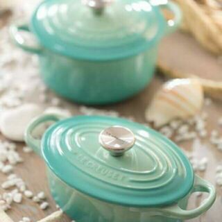 Le creuset coolmint 綠薄荷英國新色14圓鑄鐵鍋