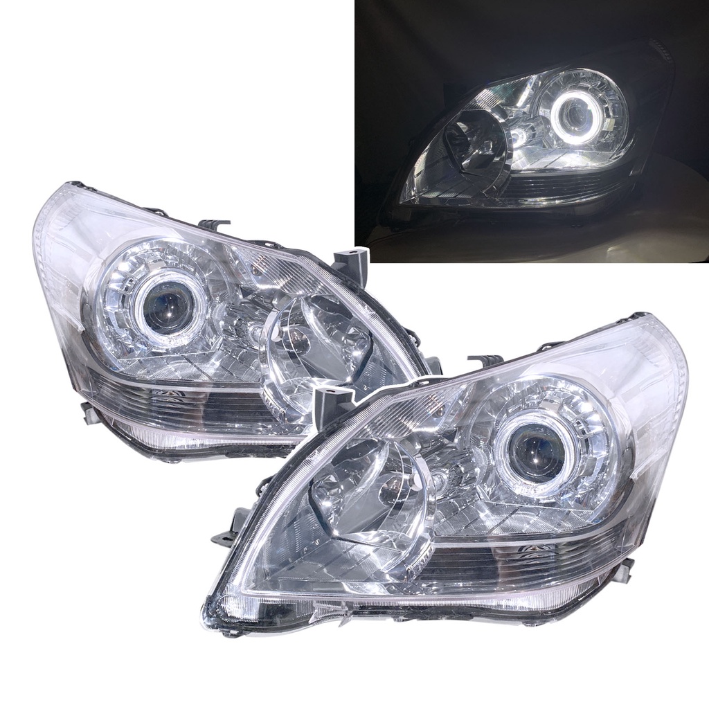卡嗶車燈 適用於 TOYOTA 豐田 Verso 09-13 光導LED光圈 魚眼 有調整馬達 大燈