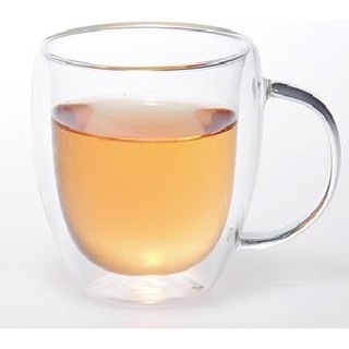 【米拉羅咖啡】YIH THAI GLASS 耐熱雙層馬克杯 350cc 雙層玻璃杯 咖啡杯 水杯 花茶杯