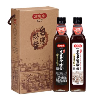 高慶泉 台灣好醬黑豆白蔭油禮盒480mlx2 (公司直售)