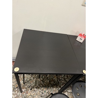 黑色木紋方桌｜75*75*75公分｜餐桌飯桌桌子茶几