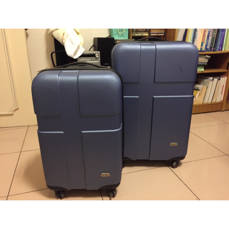 二手行李箱～ABS行李箱兩件組24+20吋