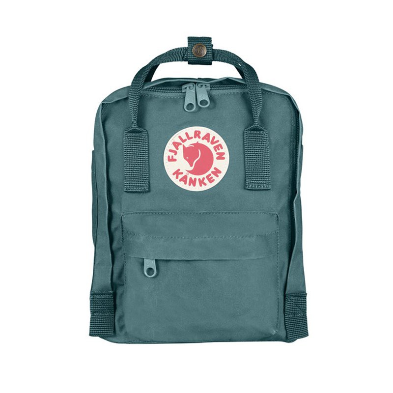 瑞典Fjallraven- F23561-664- Kanken Mini 復古後背包 小型方型書包-霧綠色