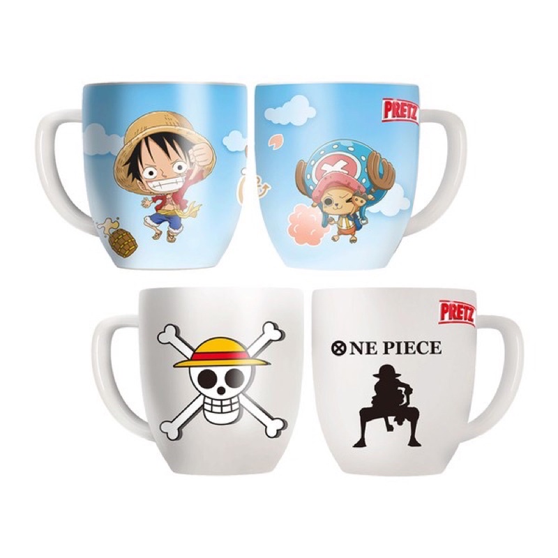 百力滋 ONE PIECE PRETZ 海賊王 馬克杯 航海王  魯夫 喬巴 陶瓷杯 日本 動漫 聯名限定 限量