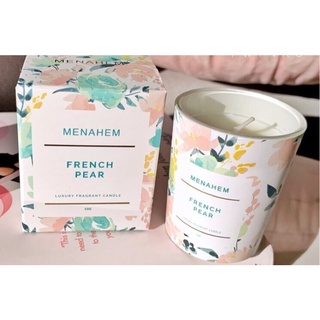 menahem 香氛蠟燭 french pear 英國梨小蒼蘭_花園小蠟燭 50g