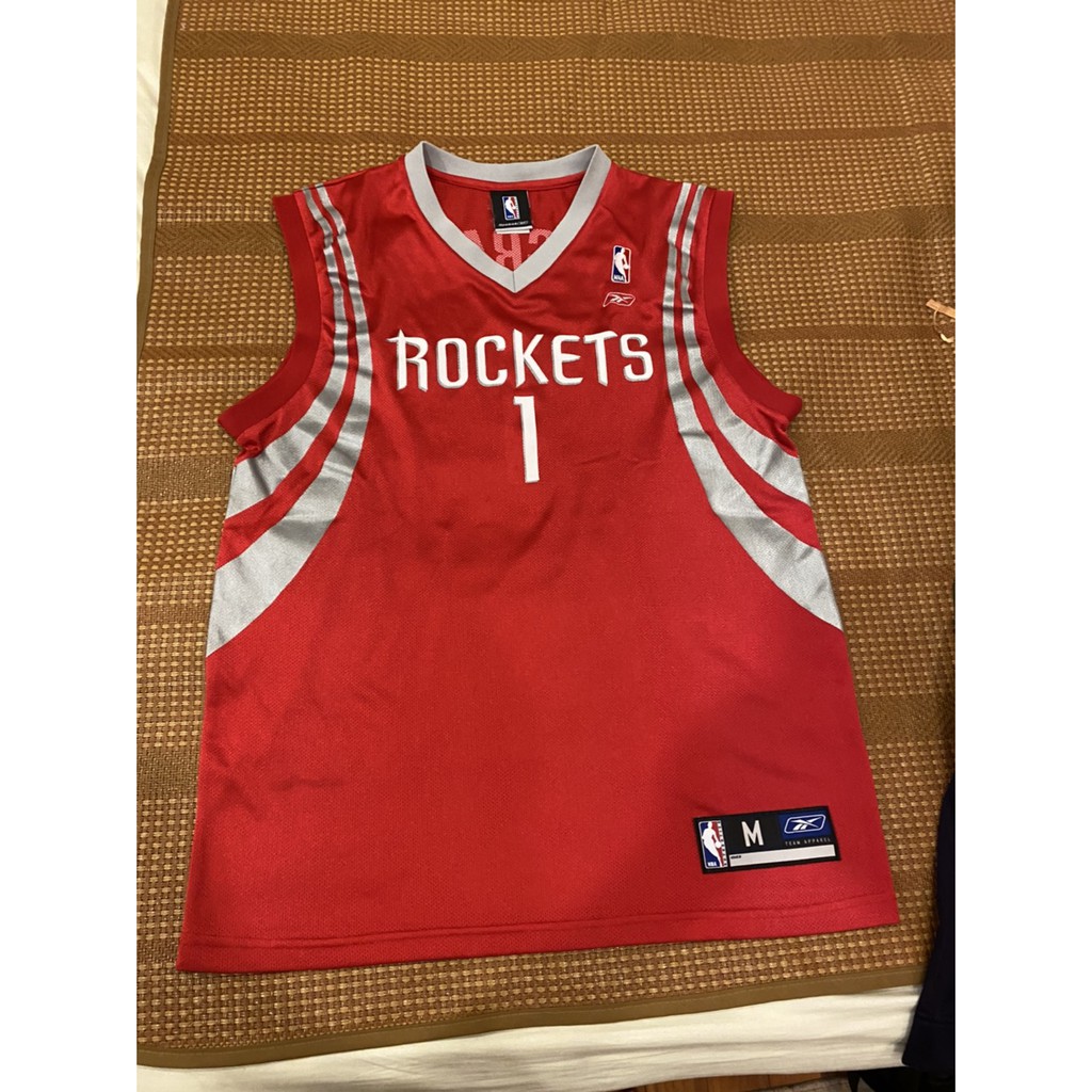 【已被訂購，勿下單】T-Mac reebok 火箭球衣 M 二手正品