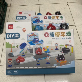 Q萌停車場 英雄小車隊 漫威風 DC風 小朋友 玩具 DIY