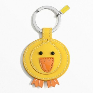 全新 COACH 皮革可愛黃色小鴨鴨高質感鑰匙圈只有一件！(購買前請先詢問是否有存貨，隨時缺貨！)