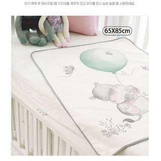 2022~限時特價~韓國Petit Bird竹纖維嬰幼兒防水保潔床墊—嬉戲的河馬~可當床墊使用(老人,婦女,小朋友)皆可