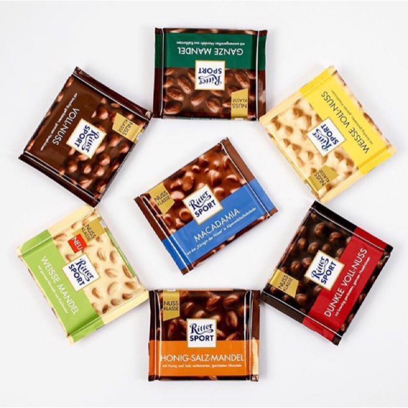 （現貨）Ritter Sport 底特律動 堅果系列