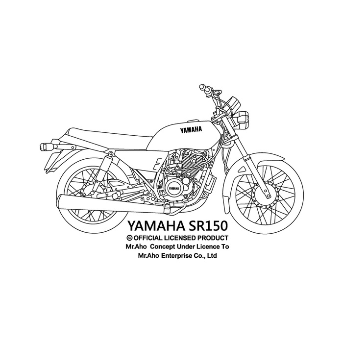 【Nika 設計師T恤】i-85-愛將-YAMAHA SR150摩托車T恤-短袖