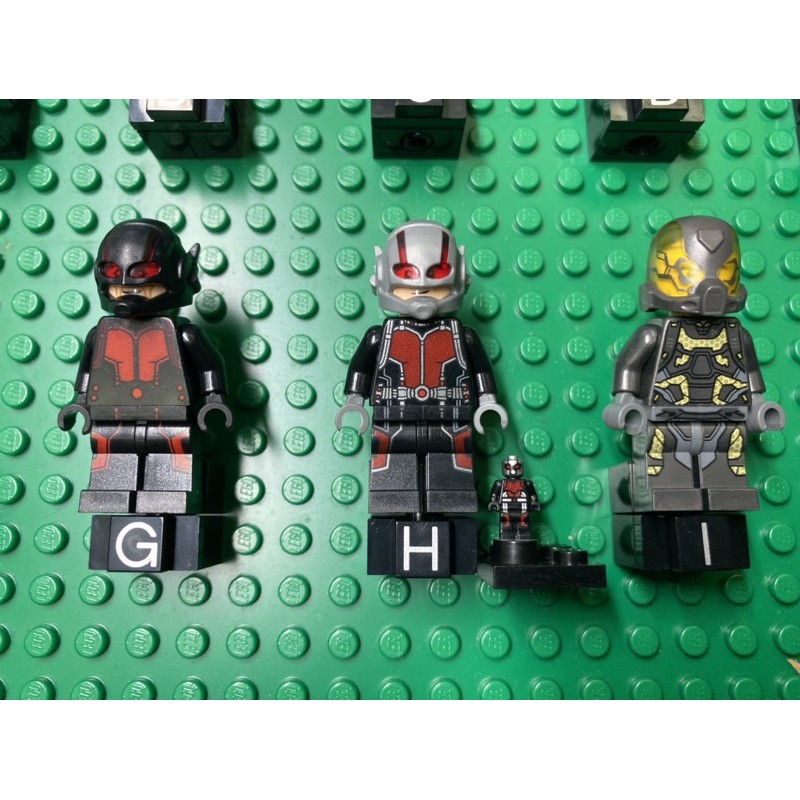 ®️樂高 LEGO®︎ 76039  一&amp;二代蟻人+黃蜂人 +小蟻人 4隻合售「二手」