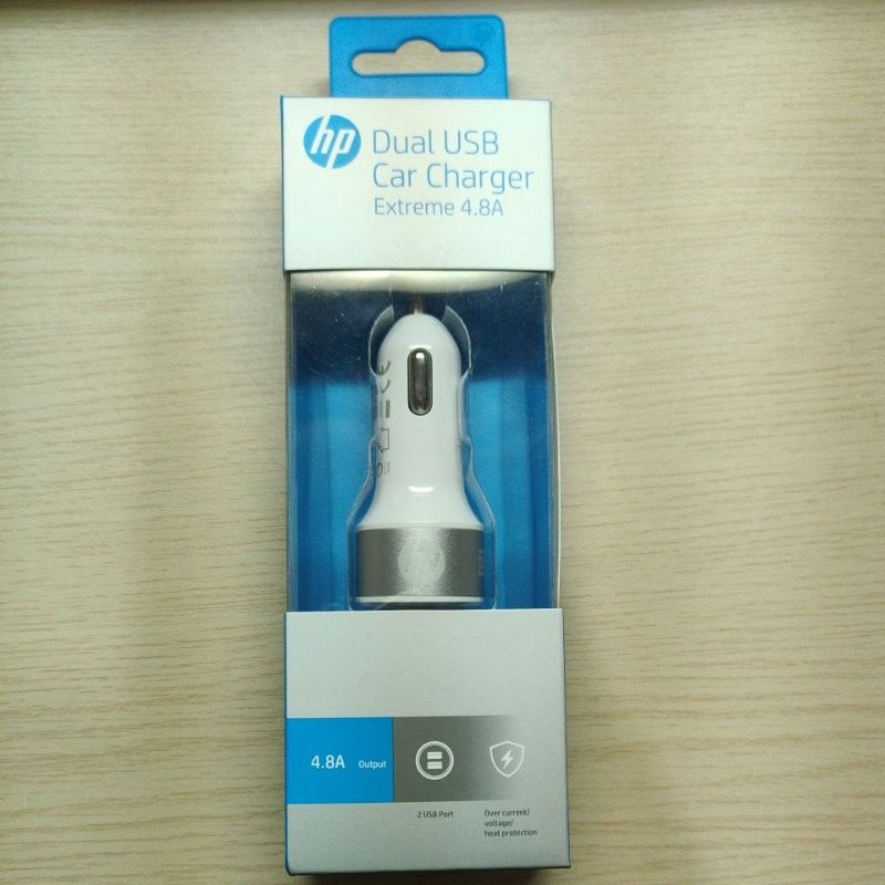 HP 雙USB插槽4.8A疾速車用充電器